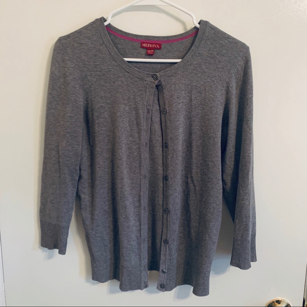 Target Merona Gray Cardigan